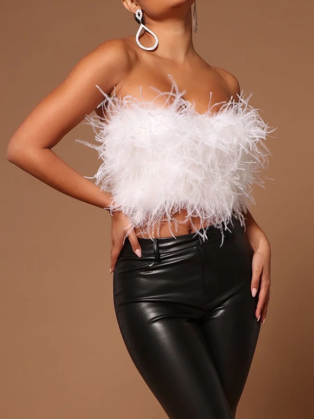 Asalia feathered top bustier. Brand new with tag